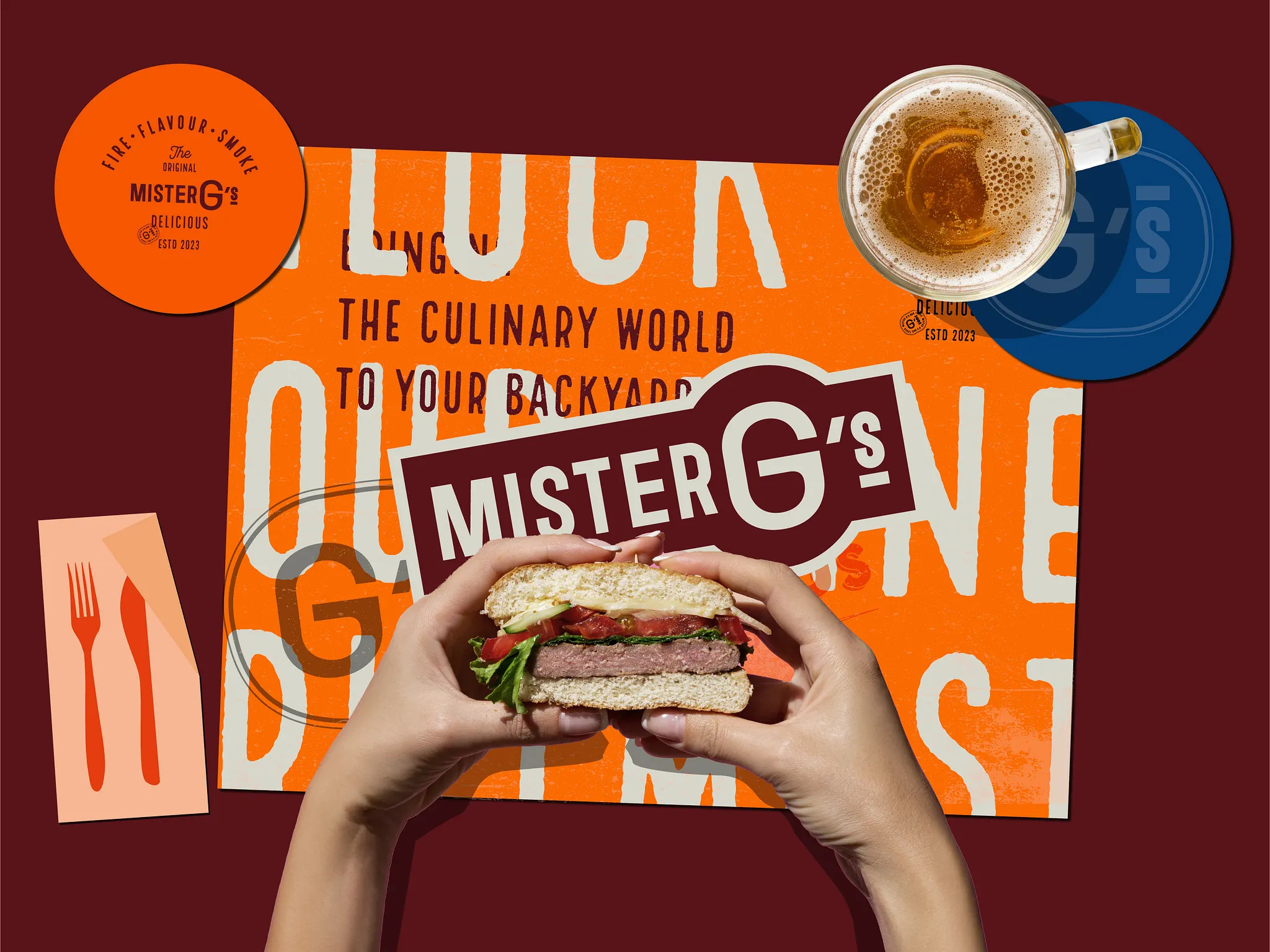 Mister G's fast food branding project