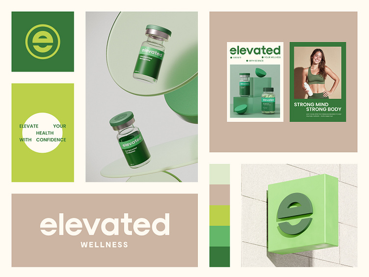 Elevated Wellness supplement branding project